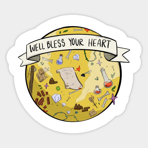 Cleric Sticker by dorkybee